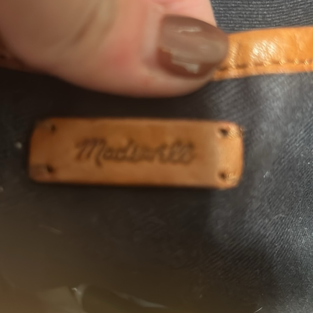 Madewell Cognac Leather Shoulder Bag - Picture 3 of 3